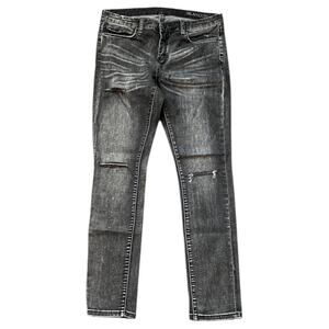 Blank NYC Black Distressed Ripped Skinny Jeans - 30